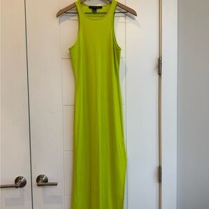 French Connection Neon Green Maxi Dress